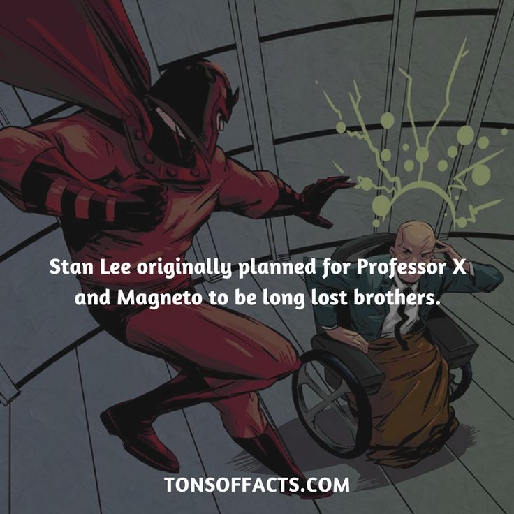 magneto and charles xavier - Stan Lee originally planned for Professor Xi and Magneto to be long lost brothers, Tonsoffacts.Com