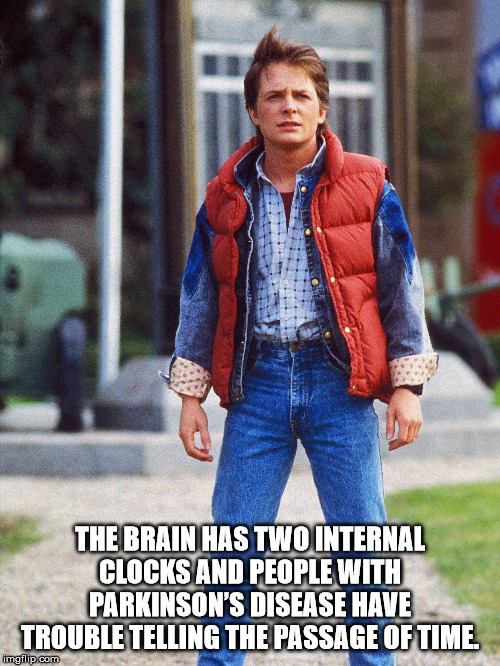 marty mcfly - The Brain Has Two Internal Clocks And People With Parkinson'S Disease Have Trouble Telling The Passage Of Time. imgflip.com