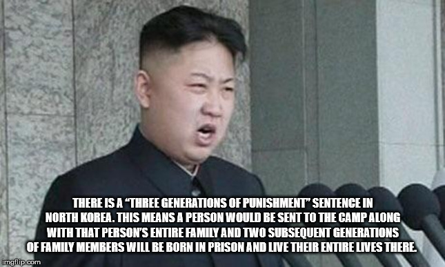 kim jong un angry speech - There Is A "Three Generations Of Punishment" Sentence In North Korea. This Means A Person Would Be Sent To The Camp Along With That Person'S Entire Family And Two Subsequent Generations Of Family Members Will Be Born In Prison A