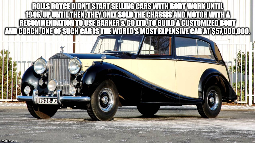 rolls royce phantom iii - Rolls Royce Didnt Start Selling Cars With Body Work Until 1946. Up Until Then, They Only Sold The Chassis And Motor With A Recommendation To Use Barker & Co Ltd. To Build A Customized Body And Coach One Of Such Car Is The World'S
