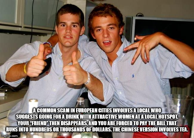 photo caption - A Common Scam In European Cities Involves A Local Who Suggests Going For A Drink With Attractive Women At A Local Hotspot. Your "Friend" Then Disappears. And You Are Forced To Pay The Bill That Runs Into Hundreds Or Thousands Of Dollars. T