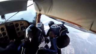 skydiving accident gif
