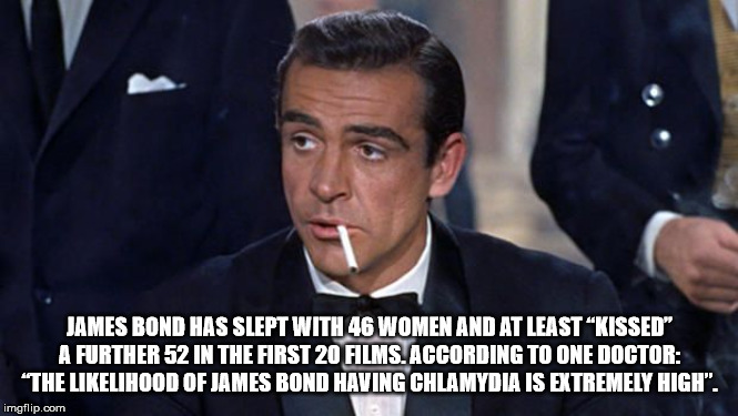 James Bond Has Slept With 46 Women And At Least