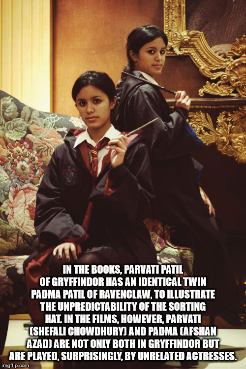 harry potter cosplay indian - In The Books, Parvati Patil Of Gryffindor Has An Identical Twin Padma Patil Of Ravenclaw, To Illustrate The Unpredictability Of The Sorting Hat In The Films, However, Parvati Shefali Chowdhury And Padma Afshan Azad Are Not On