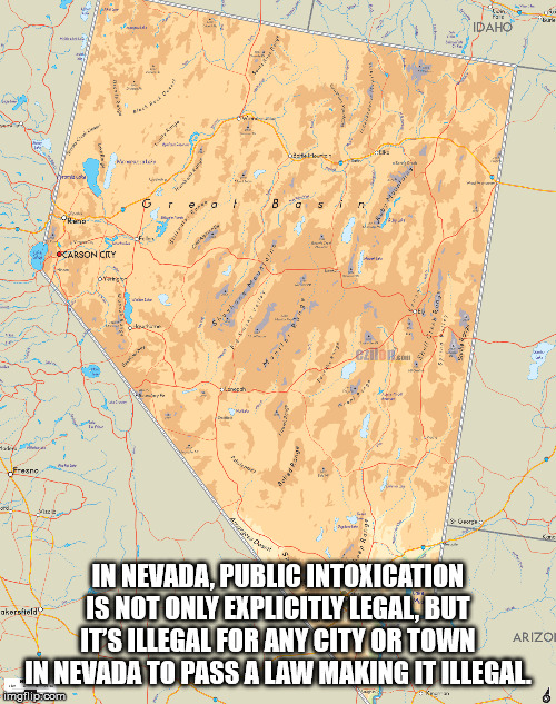 atlas - In Nevada. Public Intoxication Is Not Only Explicitly Legal, But Its Illegal For Any City Or Town Arizoi In Nevada To Pass Alaw Making It Illegal gipcom