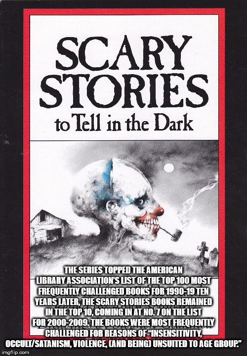 poster - Scary Stories to Tell in the Dark The Series Topped The American Library Association'S List Of The Top 100 Most Frequently Challenged Books For 199019 Ten Years Later, The Scary Stories Books Remained In The Top 10, Coming In At No. 7 On The List