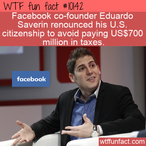 eduardo saverin hands - Wtf fun fact Facebook cofounder Eduardo Saverin renounced his U.S. citizenship to avoid paying Us$700 million in taxes. facebook wtffunfact.com