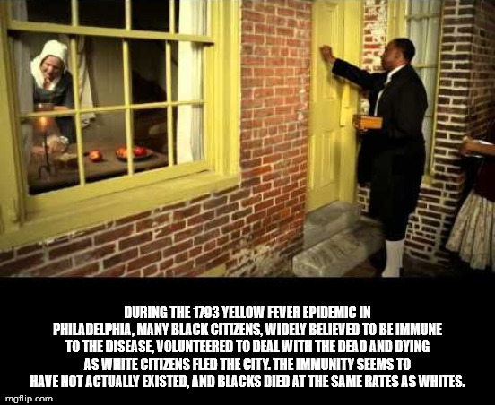 photo caption - Hhhhhhhhhhhh During The 1793 Yellow Fever Epidemic In Philadelphia, Many Black Cmzens, Widely Believed To Be Immune To The Disease Volunteered To Deal With The Dead And Dying As White Citizens Aled The City The Immunity Seems To Have Not A