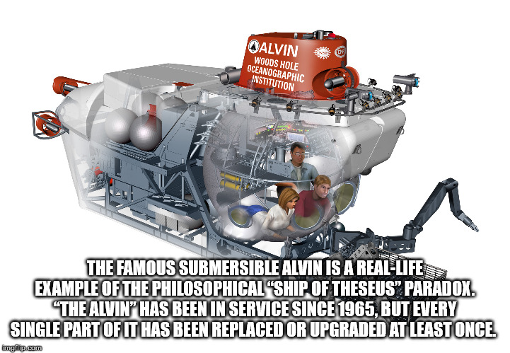 alvin 2.0 features - Qalvin Woods Hole Oceanographic Institution The Famous Submersible Alvin Is A RealLifes Example Of The Philosophicalship Of Theseus Paradox. "The Alvin' Has Been In Service Since 1965. But Every Single Part Of It Has Been Replaced Or 