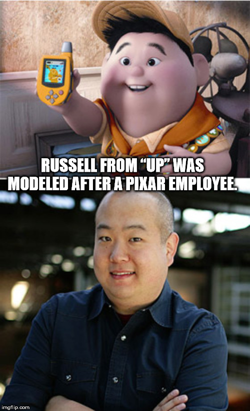 peter sohn russell - Russell From Up Was Modeled After A Pixar Employee imgflip.com