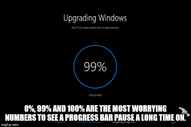 upgrading windows sit back and relax