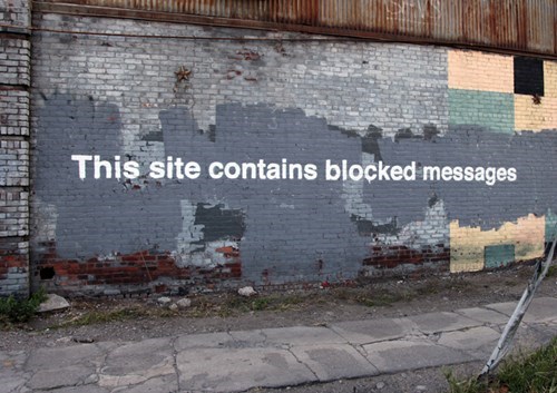 banksy this site contains blocked messages - This site contains blocked messages