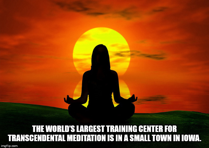 enemy clothing - The World'S Largest Training Center For Transcendental Meditation Is In A Small Town Intowa. imgflip.com