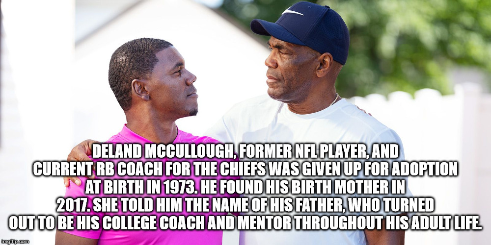 casio pathfinder 1300 - Deland Mccullough, Former Nfl Player, And Current Rb Coach For The Chiefs Was Given Up For Adoption At Birth In 1973. He Found His Birth Mother In 2017. She Told Him The Name Of His Father, Who Turned Out To Be His College Coach An