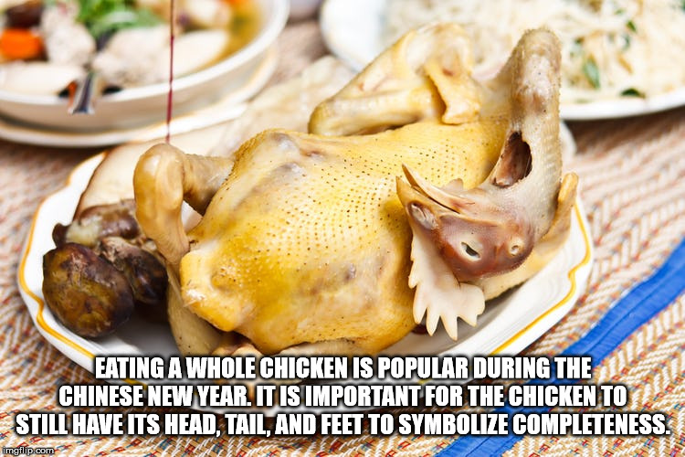 fried food - Eating A Whole Chicken Is Popular During The Chinese New Year It Is Important For The Chicken To Still Have Its Head, Tail, And Feet To Symbolize Completeness. imgfilip.com