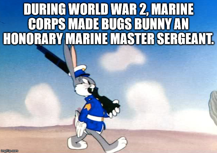 german sign language - During World War 2, Marine Corps Made Bugs Bunny An Honorary Marine Master Sergeant. Win imgflip.com