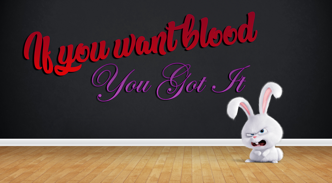 sticker - Uyou want blood You Got It