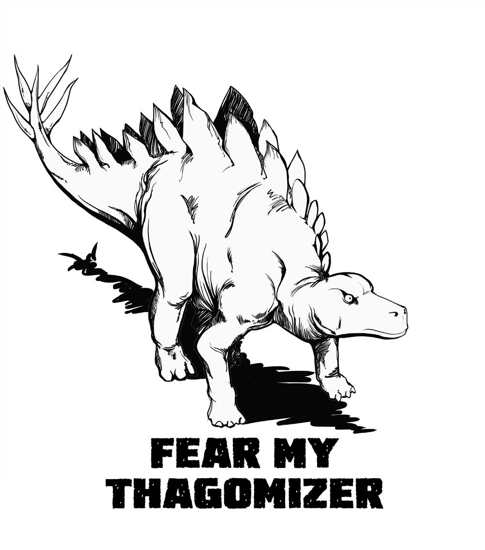 cartoon - how Fear My Thagomizer