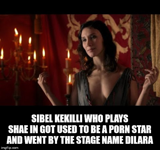 Sibel Kekilli Who Plays Shae In Got Used To Be A Porn Star And Went By The Stage Name Dilara imgflip.com