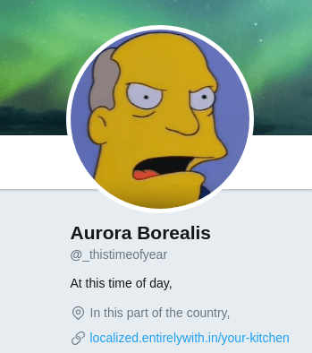 good lord what is happening in there - Aurora Borealis At this time of day, In this part of the country, localized entirelywith.inyourkitchen