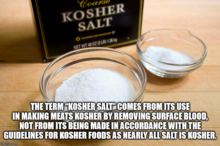 morton kosher salt - tooarse Kosher Salt Networzol 1383 The Term Kosher Salt" Comes From Its Use In Making Meats Kosher By Removing Surface Blood, Not From Its Being Made In Accordance With The Guidelines For Kosher Foods As Nearly All Salt Is Kosher. img