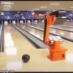 bowling robot gif - Imgflip.com