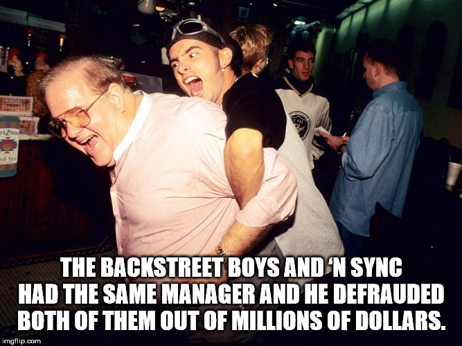 lou pearlman young - ded The Backstreet Boys And 'N Sync Had The Same Manager And He Defrauded Both Of Them Out Of Millions Of Dollars. imgflip.com