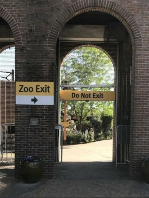 arch - Zoo Exit Do Not Exit