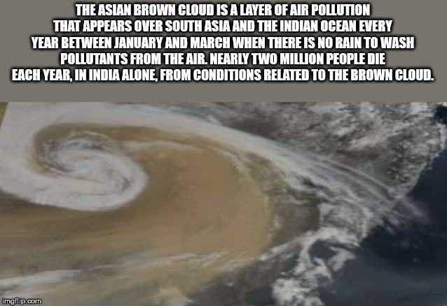 xzibit yo dawg - The Asian Brown Cloud Is A Layer Of Air Pollution That Appears Over South Asia And The Indian Ocean Every Year Between January And March When There Is No Rain To Wash Pollutants From The Air. Nearly Two Million People Die Each Year In Ind