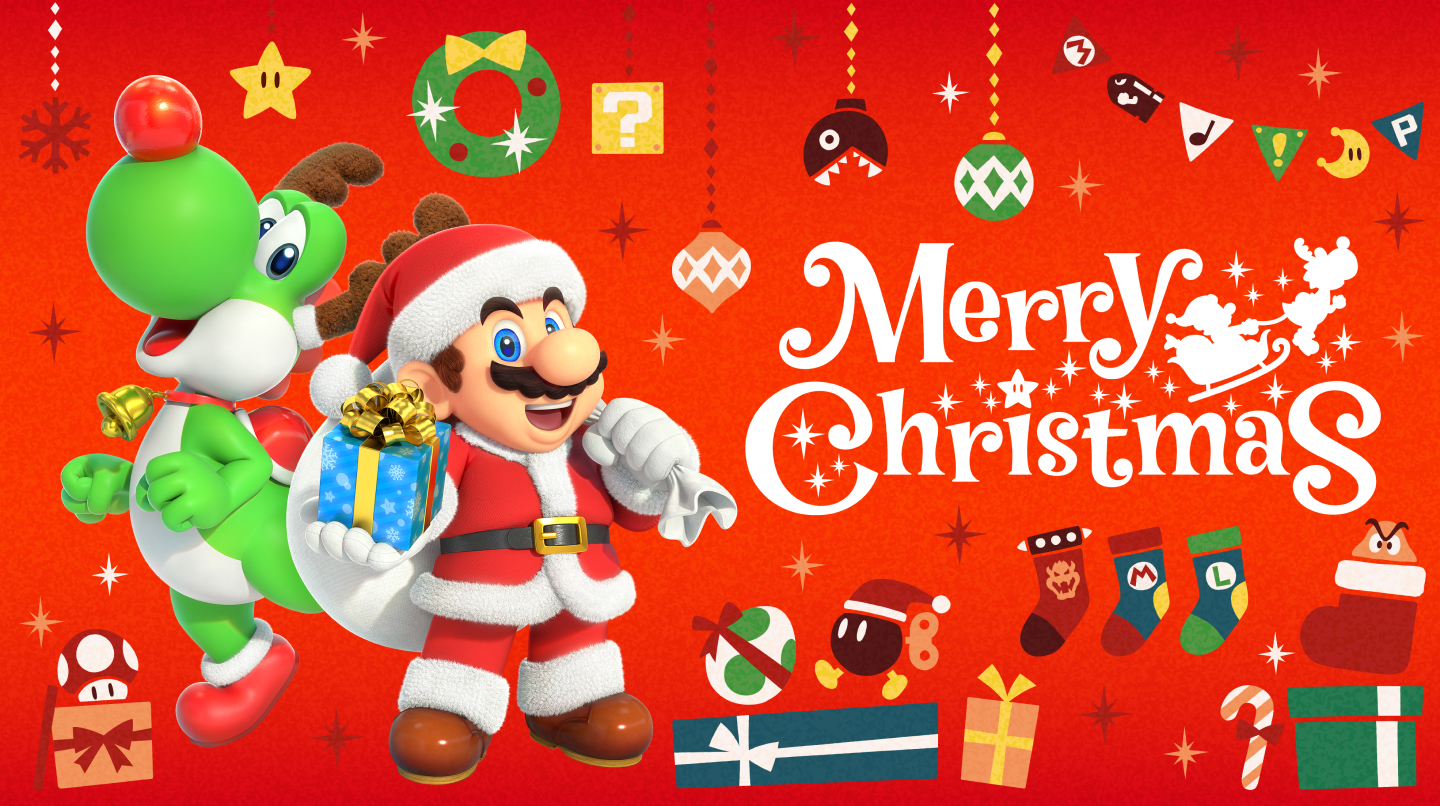 merry christmas mario poster - Merry Christmas