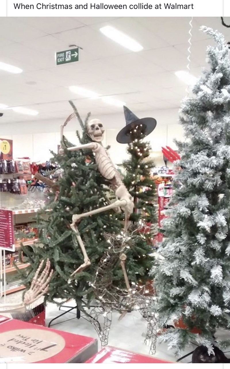 halloween and christmas collide at walmart - When Christmas and Halloween collide at Walmart