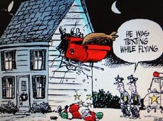 christmas driving funny - He Wag Texting While Flying S