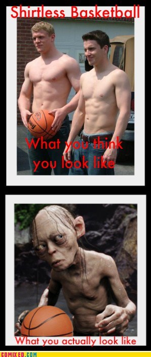 barechestedness - Shirtless Basketbal What in you look What you actually look Comixed.Com
