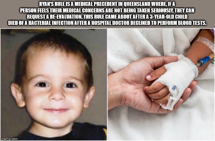 safe handling of hazardous drugs - Ryan'S Rule Is A Medical Precedent In Queensland Where Ifa Person Feels Their Medical Concerns Are Not Being Taken Seriously. They Can Request A ReEvaluation. This Rule Came About After A 3YearOld Child Died Of A Bacteri