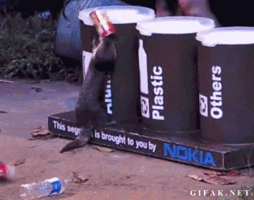 otter recycling gif - Plastic Others ge is brought to you by Gifak.Net