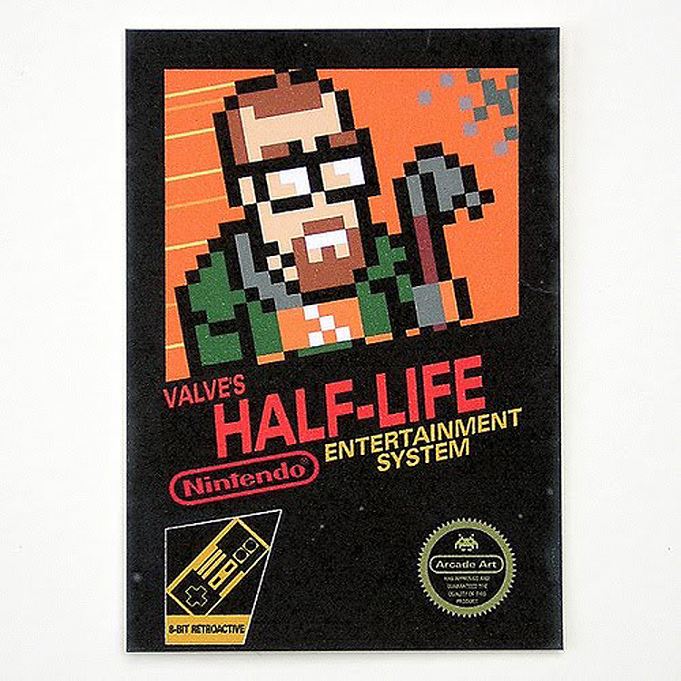 nes - Valves HalfLife Entertainment System Nintendo Arcade Art Les Nue 8Bit Retroactive