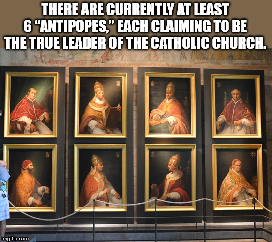 art - There Are Currently At Least 6 Antipopes," Each Claiming To Be The True Leader Of The Catholic Church. imgflip.com