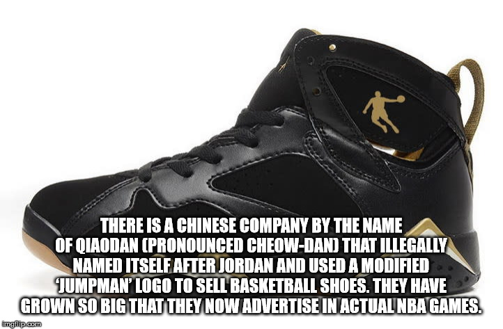 hinsdale falcons - There Is A Chinese Company By The Name Of Oiaodan Pronounced CheowDand That Illegally Named Itself After Jordan And Used A Modified Jumpman' Logo To Sell Basketball Shoes. They Have Grown So Bigthat They Now Advertise In Actualnba Games