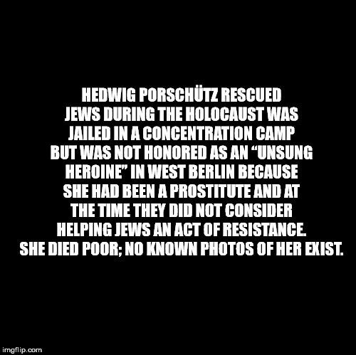 colegio gustavo restrepo - Hedwig Porschutz Rescued Jews During The Holocaust Was Jailed In A Concentration Camp But Was Not Honored As An Unsung Heroine" In West Berlin Because She Had Been A Prostitute And At The Time They Did Not Consider Helping Jews 