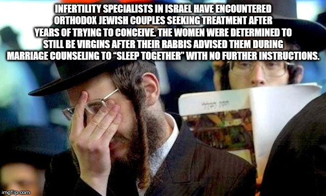 hanukkah memes - Infertility Specialists In Israel Have Encountered Orthodox Jewish Couples Seeking Treatment After Years Of Trying To Conceive The Women Were Determined To Still Be Virgins After Their Rabbis Advised Them During Marriage Counseling To Sle