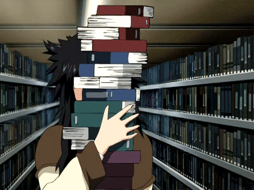 anime library gif