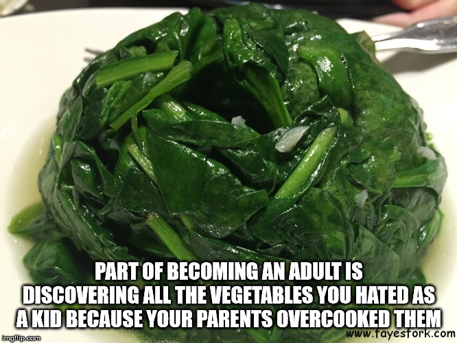 rock is in the house - Part Of Becoming An Adult Is Discovering All The Vegetables You Hated As Akid Because Your Parents Overcooked Them imgflip.com