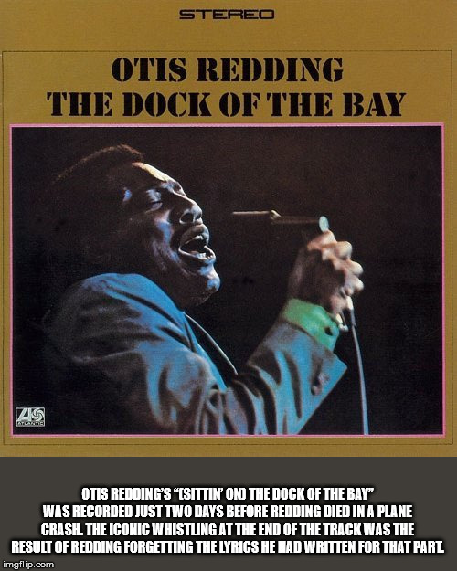 otis redding dock of the bay album cover - Stereo Otis Redding The Dock Of The Bay As Otis Redding'S "Isittinond The Dock Of The Bay" Was Recorded Just Two Days Before Redding Died In A Plane Crash. The Iconic Whistung At The End Of The Track Was The Resu