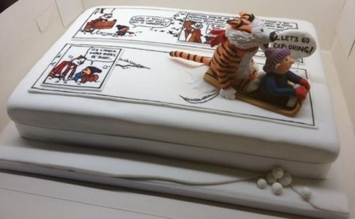 calvin and hobbes cake - Llets Go Exp Oring