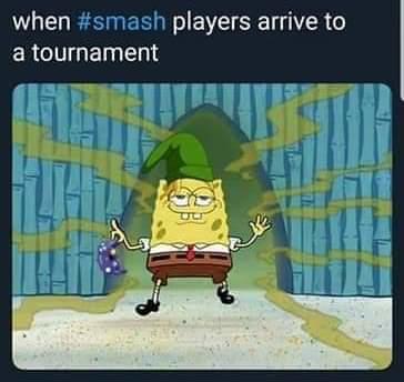 spongebob memes - when players arrive to a tournament