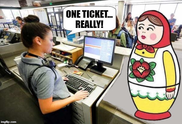 cartoon - One Ticket... Really! imgflip.com