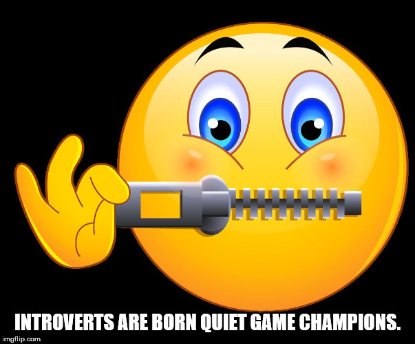emoji png - Introverts Are Born Quiet Game Champions. imgflip.com