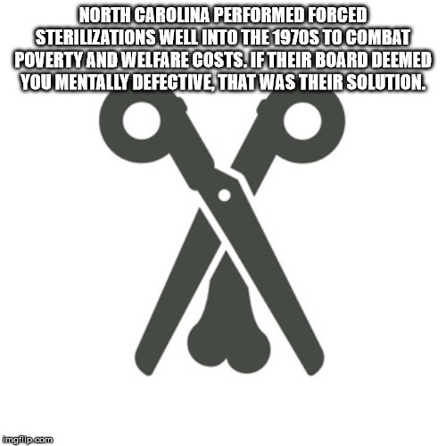 sifu hotman - North Carolina Performed Forced Sterilizations Well Into The 1970S To Combat Poverty And Welfare Costs. If Their Board Deemed You Mentally Defective, That Was Their Solution. mail. com