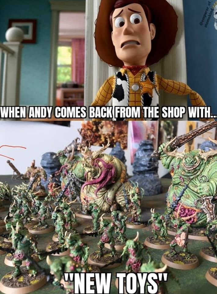 chaos daemons nurgle - When Andy Comes Back From The Shop With. "New Toys"
