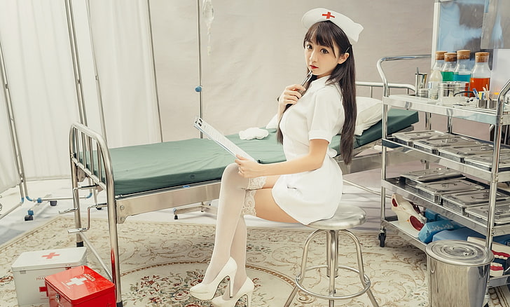 asian nurse outfit -